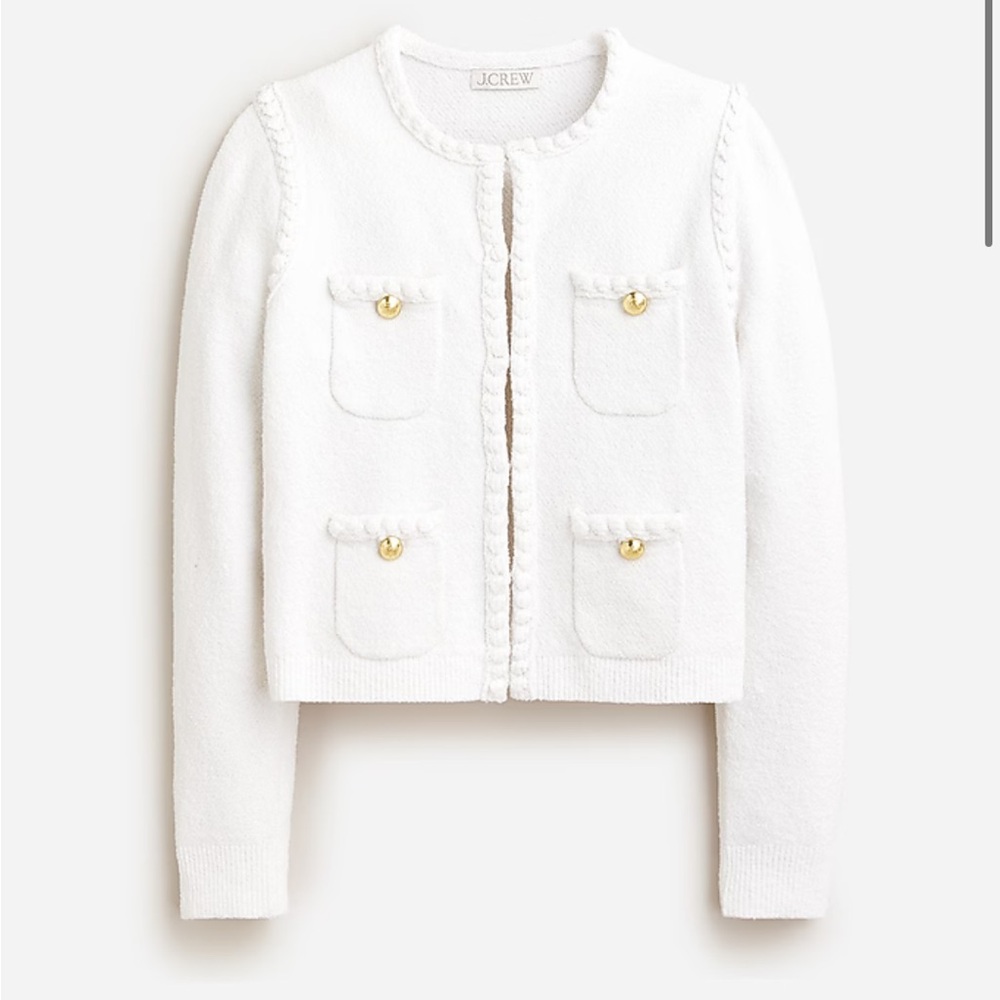 J.Crew White Odette Lady Jacket